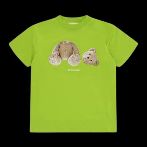 Palm Angels Kids Bear T-Shirt 'Green/Brown'