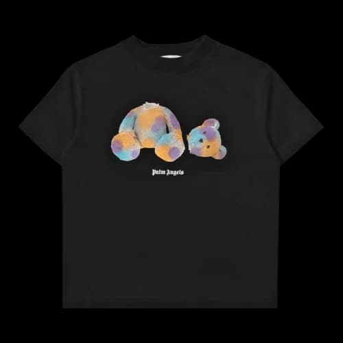 Palm Angels Kids Pop Bear T-Shirt 'Black/Turquoise'