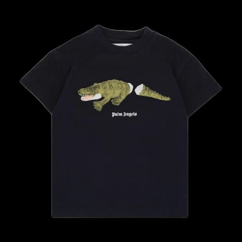 Palm Angels Kids Crocodile Graphic T-Shirt 'Navy/Green'