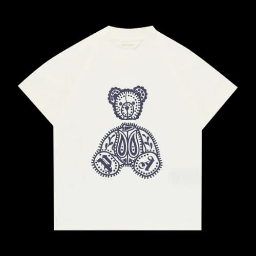 Palm Angels Kids Paisley Teddy T-Shirt 'Navy Blue'