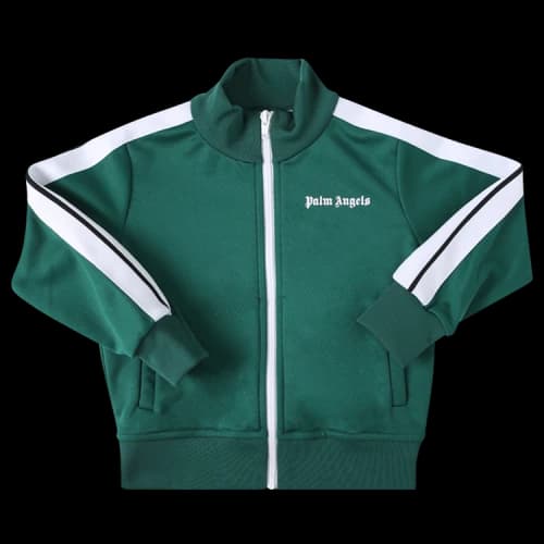 Palm Angels Kids Track Jacket 'Green/White'