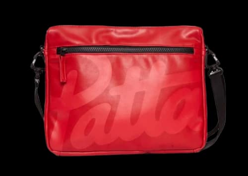 Patta Faux Leather Shoulder Bag High Risk Red