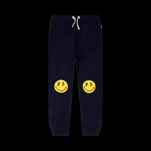 Palm Angels Kids Smiley Sweatpants 'Navy/Blue'