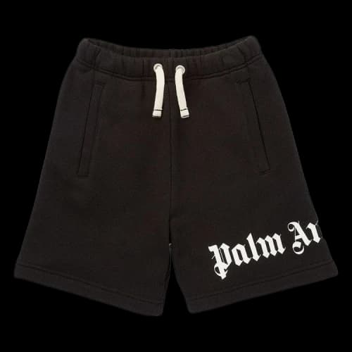 Palm Angels Kids Classic Overlogo Sweatshort 'Black/White'