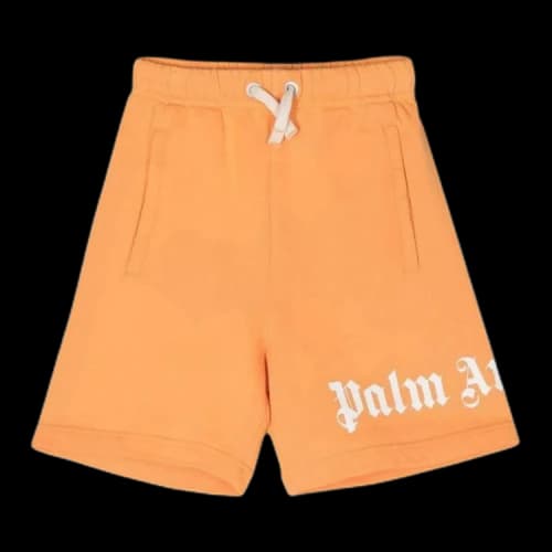 Palm Angels Kids Classic Overlogo Sweatshort 'Orange/White'