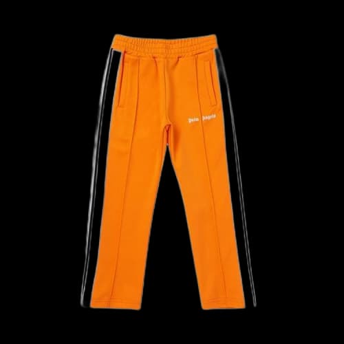 Palm Angels Kids Logo Track Pants 'Orange/White'