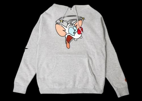BAIT x Pinky And The Brain Stars Hoodie Gray