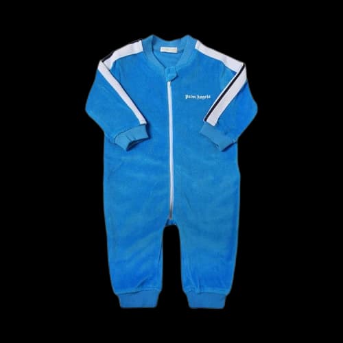 Palm Angels Kids Logo Track Jumpsuit 'Light Blue'