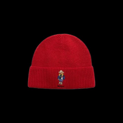 Polo Ralph Lauren Solid Holiday Bear Beanie 'Red'