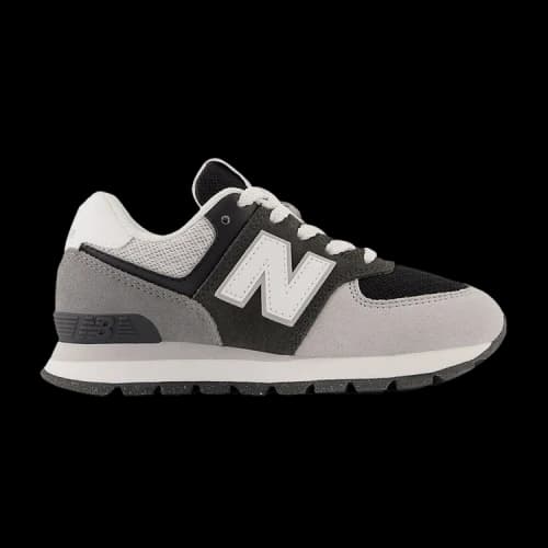 New Balance 574 Little Kid 'Blacktop White'