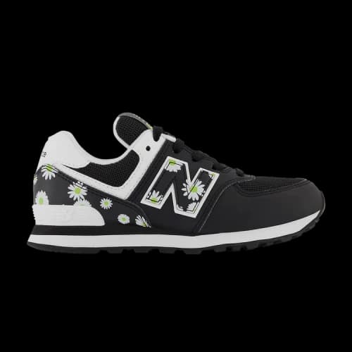 New Balance 574 Black Florals PS