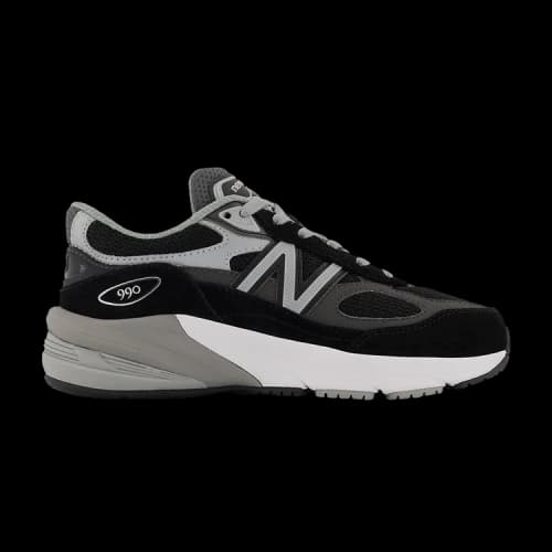 New Balance 990v6 Little Kid 'Black Silver'