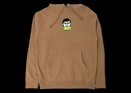 BAIT x Punk Drunkers Japanese Man Hoodie Brown