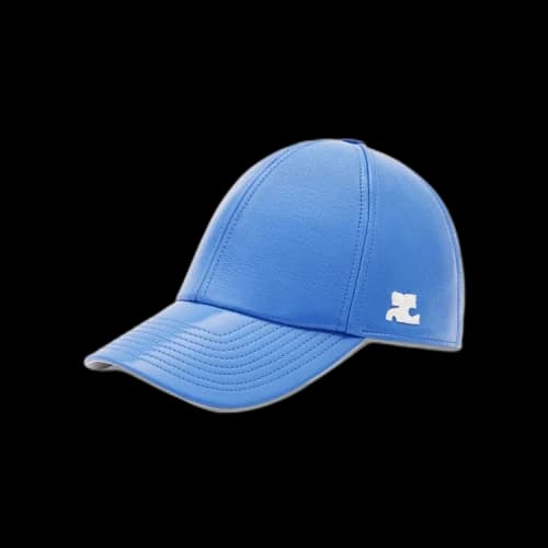 Courrèges Signature Vinyl Cap 'Blue'