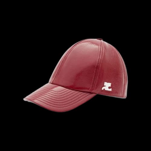 Courrèges Signature Vinyl Cap 'Red'
