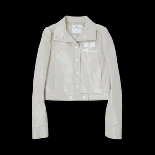 Courrèges Vinyl Jacket 'Mastic Grey'