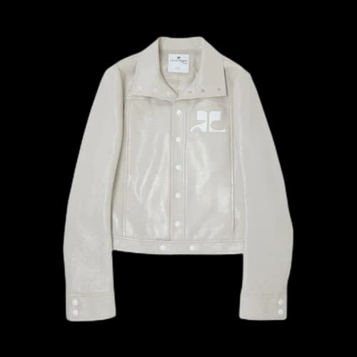 Courrèges Vinyl Jacket 'Mastic Grey'