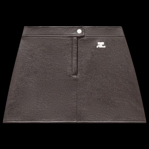 Courrèges Vinyl Mini Skirt 'Chocolate'