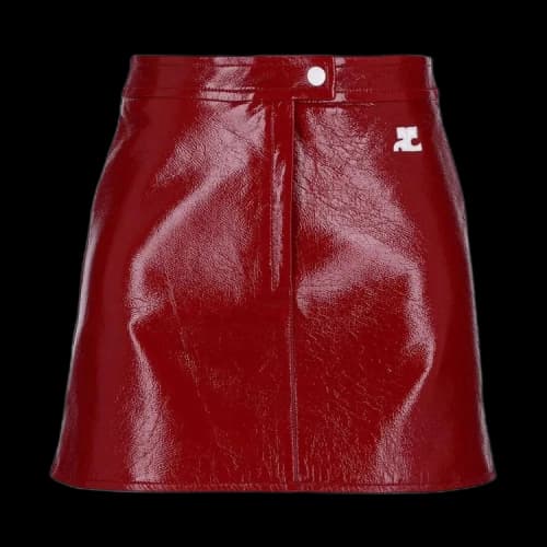 Courrèges Reedition Vinyl Skirt 'Red'