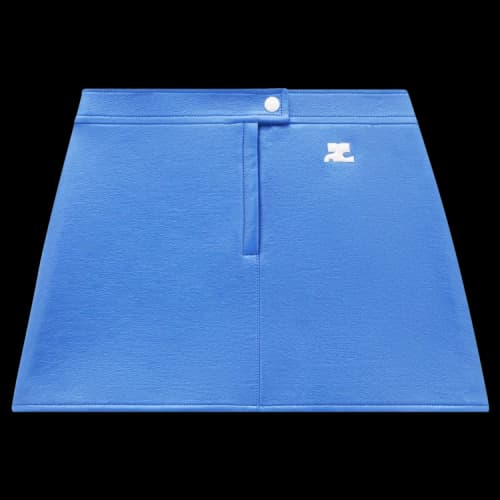 Courrèges Vinyl Mini Skirt 'Blue'