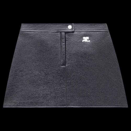 Courrèges Vinyl Mini Skirt 'Navy'