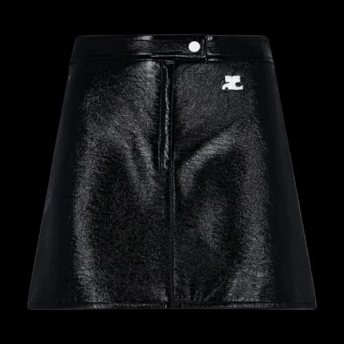 Courrèges Reedition Vinyl Skirt 'Black'