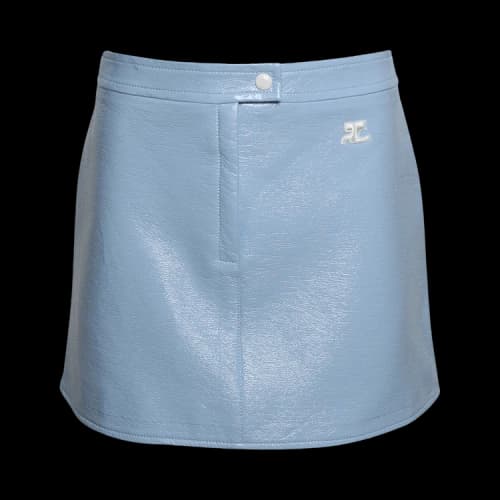 Courrèges Vinyl Mini-Skirt 'Sky'