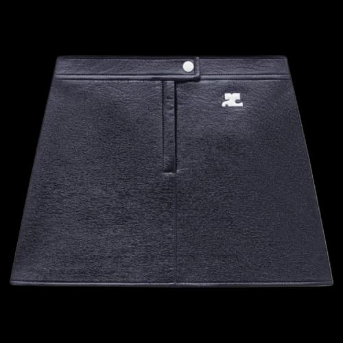 Courrèges Reedition Vinyl Mini Skirt 'Blue'