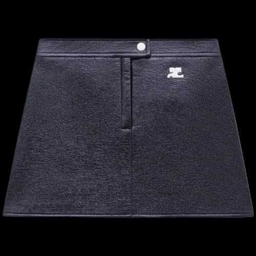 Courrèges Reedition Vinyl Mini Skirt 'Blue'