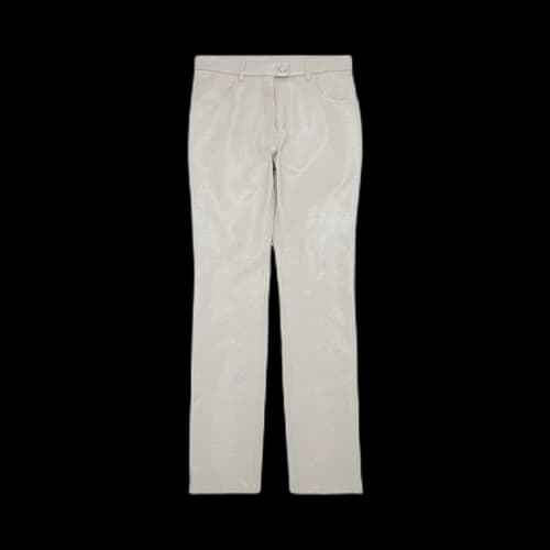 Courrèges 5-Pocket Vinyl Pants 'Mastic Grey'