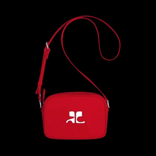 Courrèges Logo Detailing Shoulder Bag 'Red'