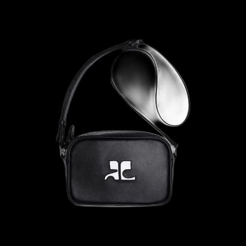 Courrèges Logo Detailing Shoulder Bag 'Black'