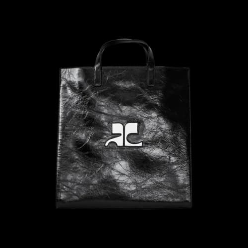 Courrèges Heritage Naplack Tote Bag 'Black'