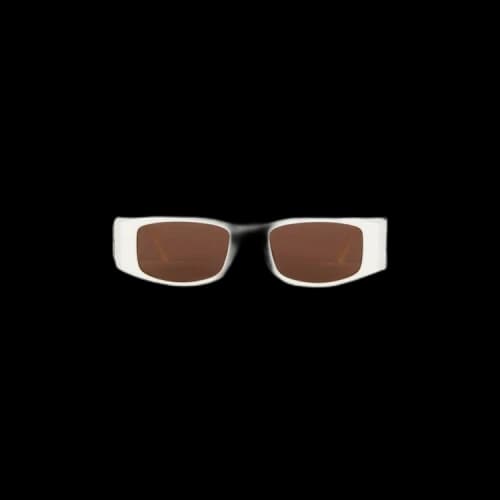 Palm Angels Angel Sunglasses 'White/Brown'