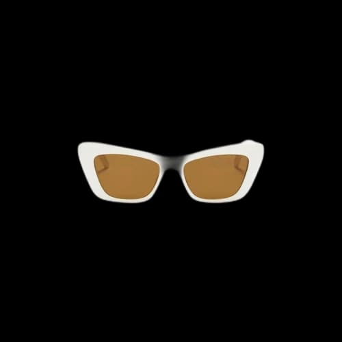 Palm Angels Hermosa Sunglasses 'White/Brown'