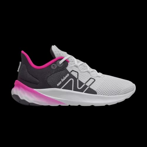 New Balance Fresh Foam Roav Little Kid 'White Black Pink Glow'