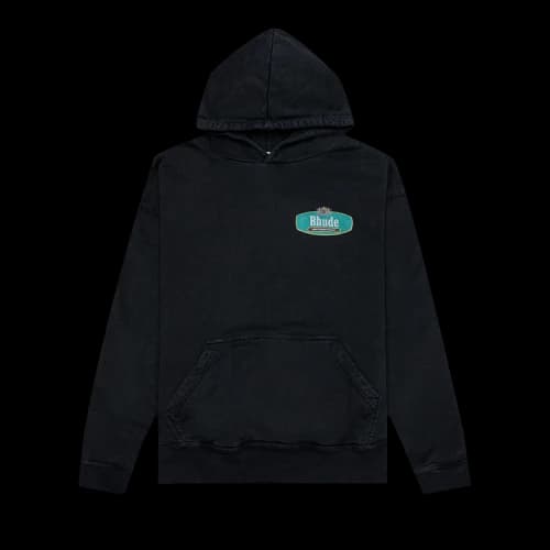 Rhude Racing Crest Hoodie 'Vintage Black'