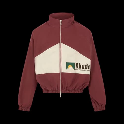 Rhude World Champions Jacket 'Maroon/White'