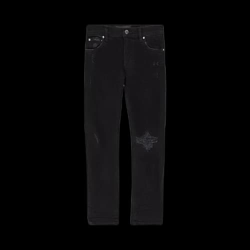 Amiri Kids Distressed Washed Jeans 'Black'