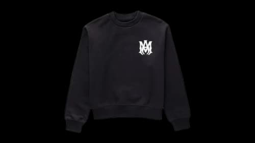 AMIRI Kids' MA Logo Crewneck Black
