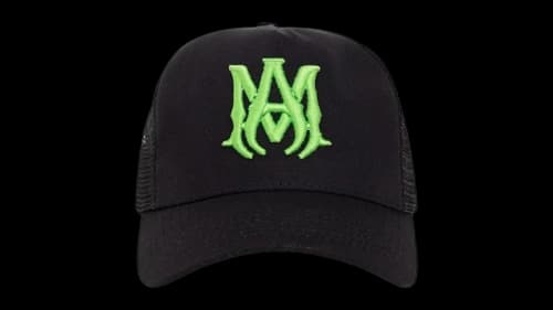 AMIRI Ma Logo Trucker Hat Black