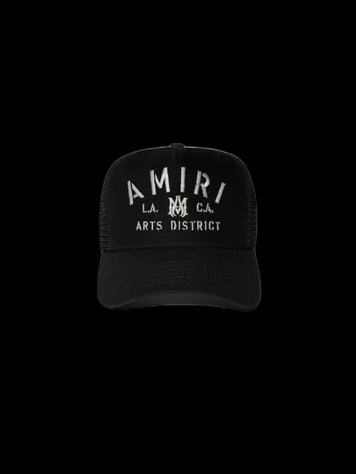 AMIRI Stencil Trucker Hat Black