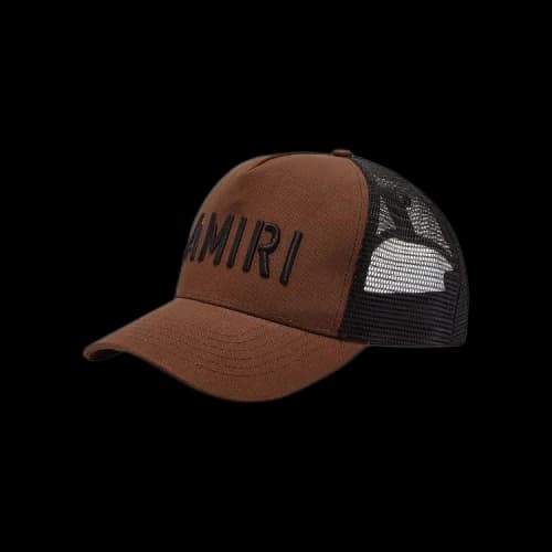 Amiri Arts Stencil Trucker Hat 'Shitake'