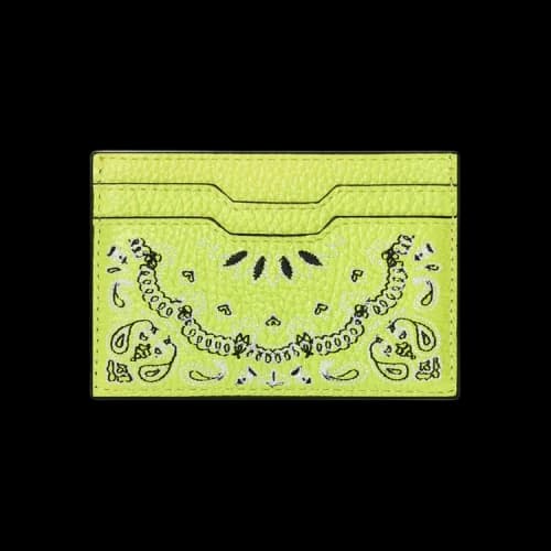 Amiri Pebbled Bandana Card Holder 'Neon'