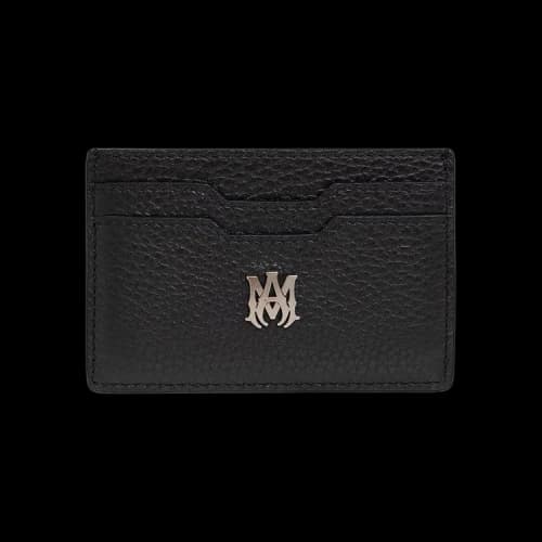 Amiri Pebbled MA Plate Bifold Wallet 'Black'