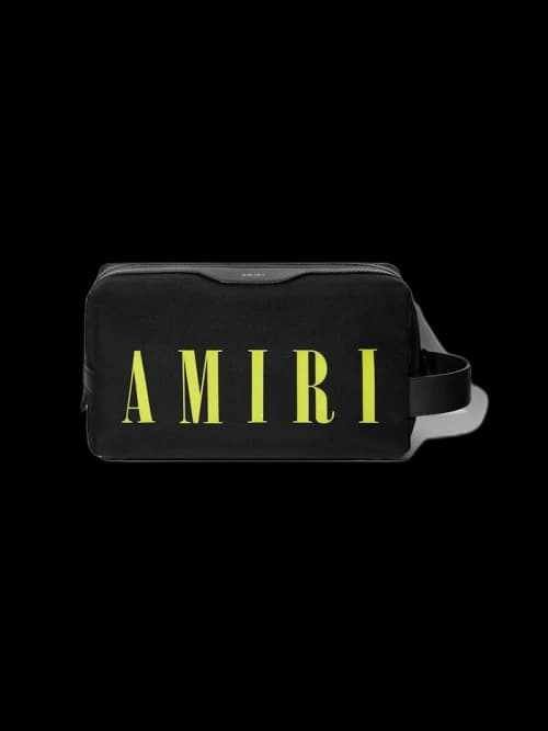 AMIRI Nylon Dopp Kit Case Black