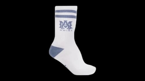 AMIRI Ma Stripe Socks White/Dusty