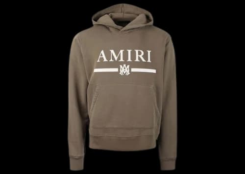 AMIRI MA Bar Logo Hoodie Shiitake