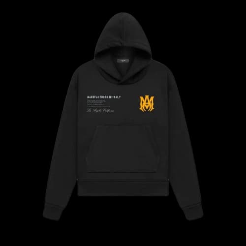 Amiri Military Specs Stencil Hoodie 'Black'