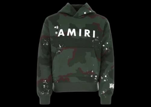 AMIRI Army Logo Hoodie Camo